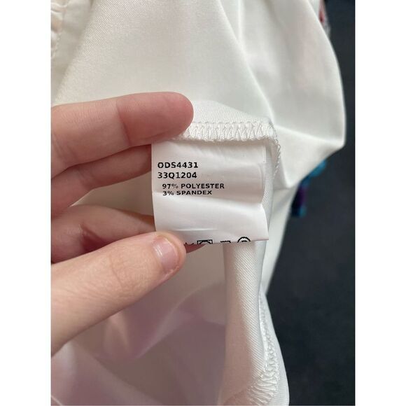 Chicme White V Neck Button Up White Slim Blouse - Picture 5 of 6